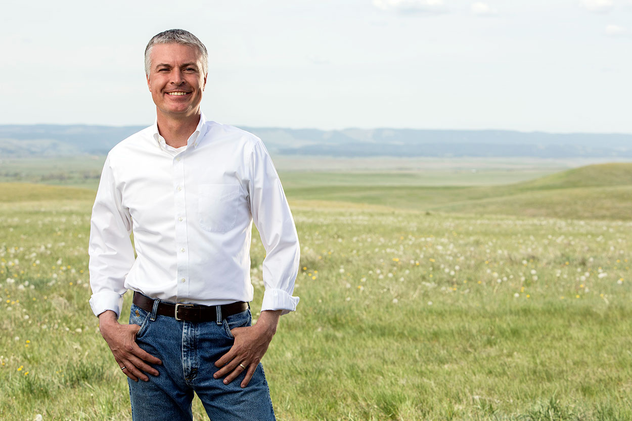 Marty Jackley on the South Dakota prairie